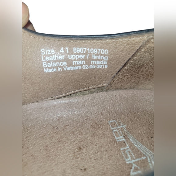 Dansko Roxanne Black Nubuck Leather Comfort Mary Jane Wedge Shoes Sz EU 41 US 10 - Picture 6 of 9